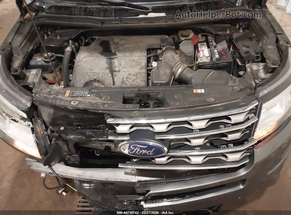 1FM5K8D88HGA56619 2017 FORD FORD EXPLORER Gray უკანა ხედი