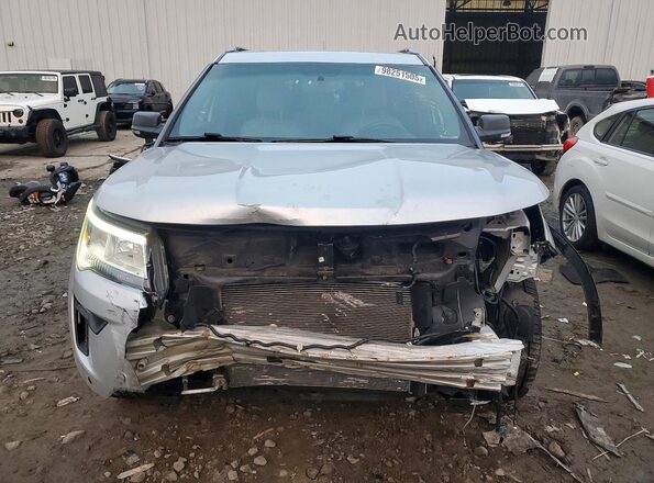 1FM5K8D89KGA82430 2019 FORD FORD EXPLORER Silver Front view