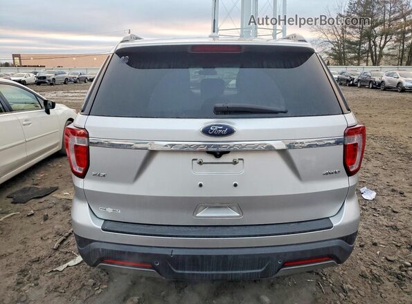 1FM5K8D89KGA82430 2019 FORD FORD EXPLORER Silver Rear view