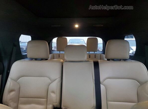 1FM5K8D89KGA82430 2019 FORD FORD EXPLORER Silver Rear seats view