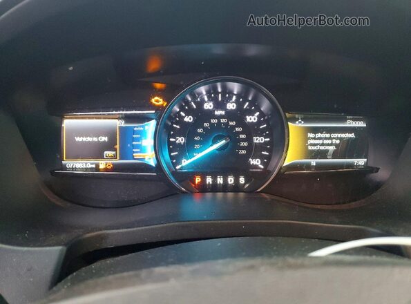 1FM5K8D89KGA82430 2019 FORD FORD EXPLORER Silver Instrument cluster view