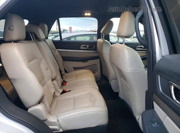 1FM5K8D89KGA82430 2019 FORD FORD EXPLORER Silver Rear interior view