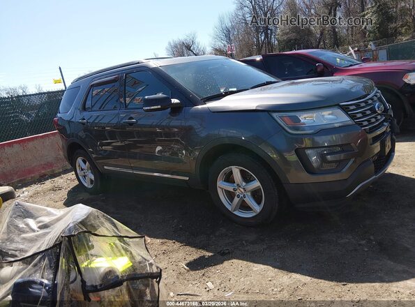1FM5K8D8XGGA22499 2016 FORD FORD EXPLORER Gray Widok wnętrza 360 stopni
