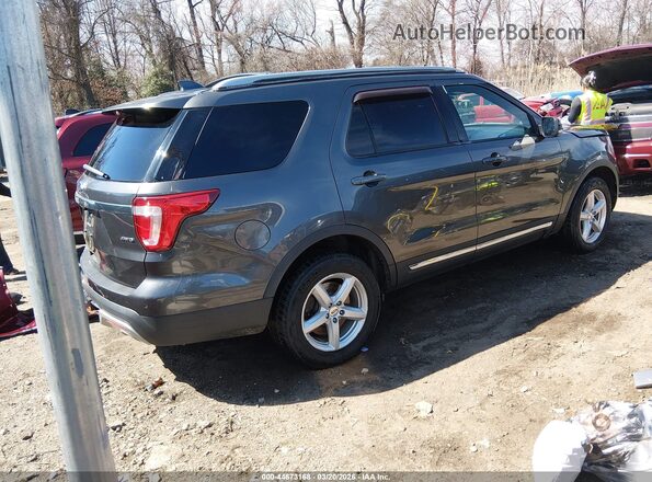 1FM5K8D8XGGA22499 2016 FORD FORD EXPLORER Gray Tył prawy