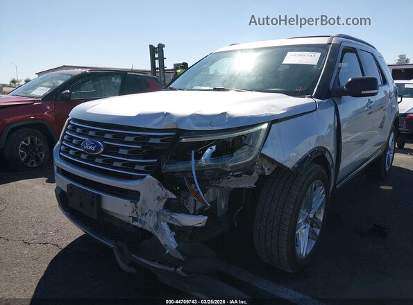 1FM5K8D8XHGD04367 2017 FORD FORD EXPLORER Серебряный Вид спереди