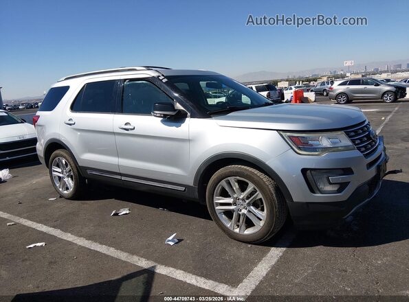 1FM5K8D8XHGD04367 2017 FORD FORD EXPLORER Серебряный Вид задней части салона