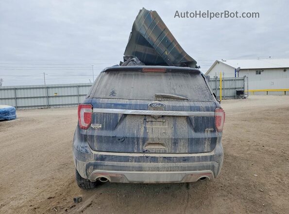 1FM5K8D8XHGE35847 2017 FORD FORD EXPLORER Blue უკანა ხედი