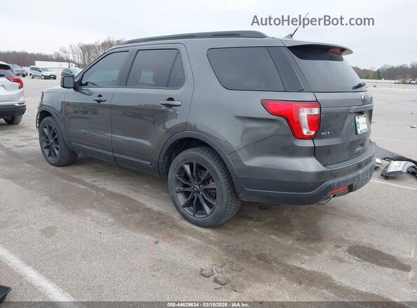 1FM5K8D8XJGC67620 2018 FORD FORD EXPLORER Gray Tył lewy