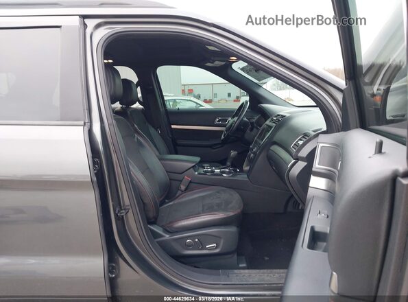1FM5K8D8XJGC67620 2018 FORD FORD EXPLORER Gray Widok wnętrza z przodu