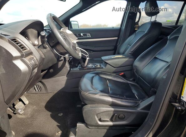 1FM5K8D8XKGA94652 2019 FORD FORD EXPLORER Черный Вид салона спереди
