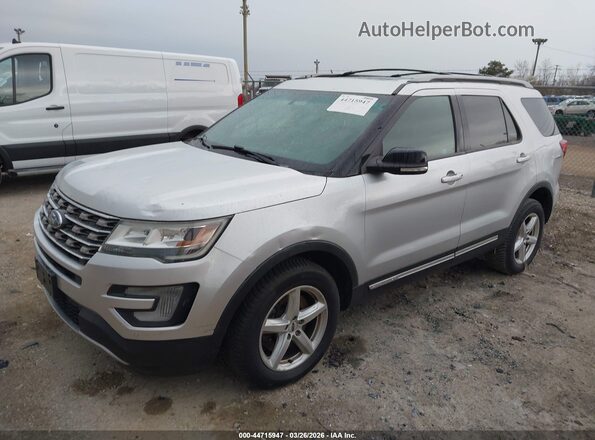 1FM5K8DH2GGC46396 2016 FORD FORD EXPLORER Серебряный Передняя левая четверть