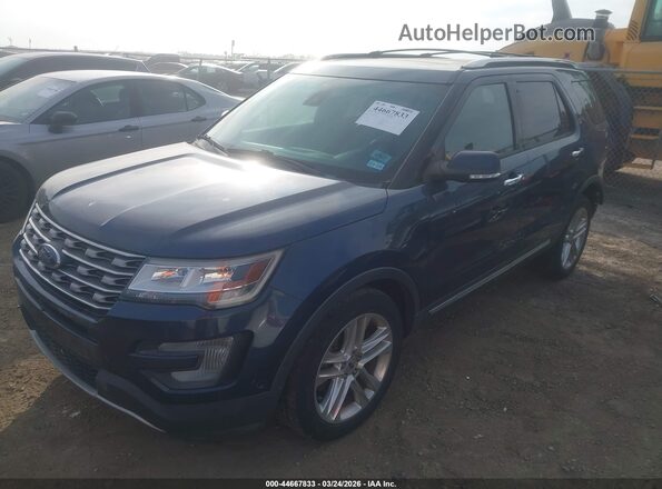 1FM5K8F84HGA58316 2017 FORD FORD EXPLORER Black Առջևի ձախ երեք քառորդ տեսարան