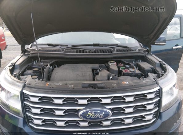 1FM5K8F84HGE34870 2017 FORD FORD EXPLORER Dark Blue Вид ззаду