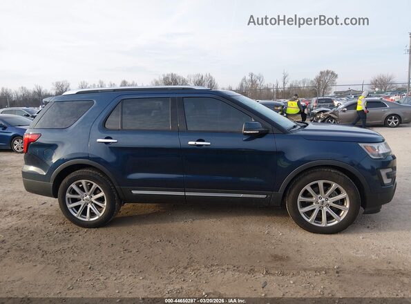 1FM5K8F84HGE34870 2017 FORD FORD EXPLORER Dark Blue Вид задньої частини салону