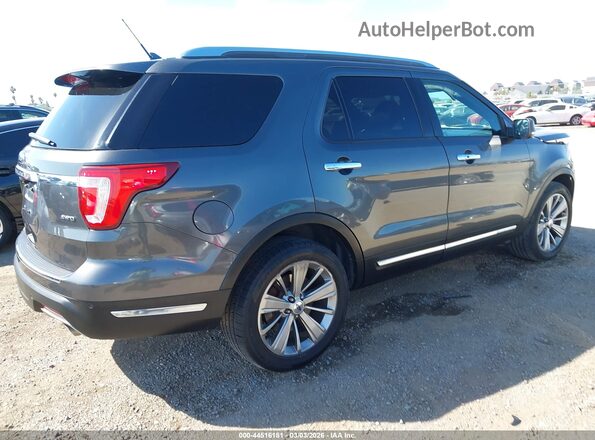 1FM5K8F87JGA15563 2018 FORD FORD EXPLORER Gray უკანა მარჯვენა
