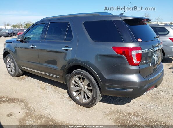 1FM5K8F87JGA15563 2018 FORD FORD EXPLORER Gray უკანა მარცხენა