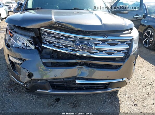 1FM5K8F87JGA15563 2018 FORD FORD EXPLORER Gray წინა ხედი