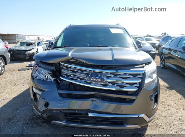 1FM5K8F87JGA15563 2018 FORD FORD EXPLORER Gray ხელსაწყოთა პანელის ხედი