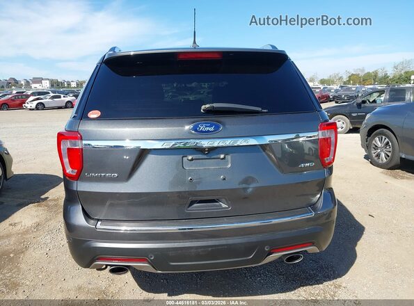 1FM5K8F87JGA15563 2018 FORD FORD EXPLORER Gray 