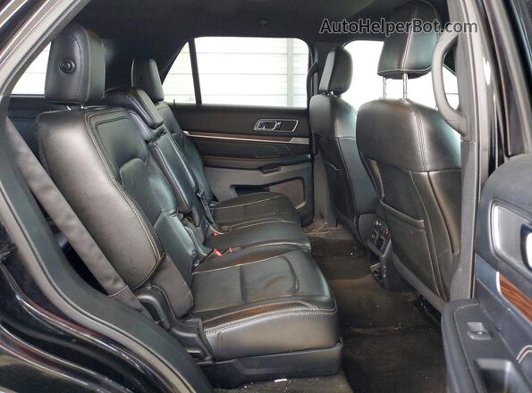 1FM5K8FH8JGA16088 2018 FORD FORD EXPLORER Black Widok wnętrza z tyłu