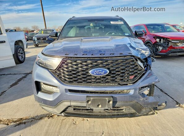 1FM5K8GC6MGA61506 2021 FORD FORD EXPLORER Blue Widok z przodu