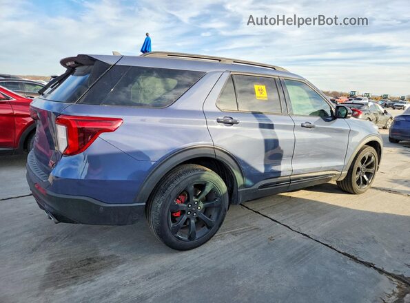 1FM5K8GC6MGA61506 2021 FORD FORD EXPLORER Blue Tył prawy