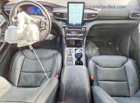1FM5K8GC6MGA61506 2021 FORD FORD EXPLORER Blue Widok deski rozdzielczej