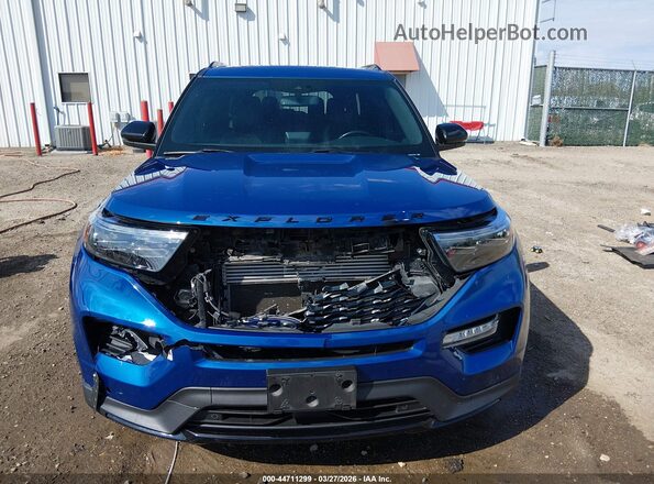 1FM5K8GC8LGC50141 2020 FORD FORD EXPLORER Синий Вид щитка приборов