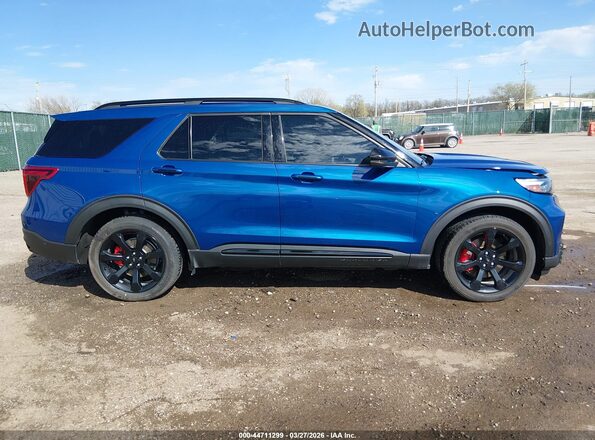 1FM5K8GC8LGC50141 2020 FORD FORD EXPLORER Синий Вид задней части салона