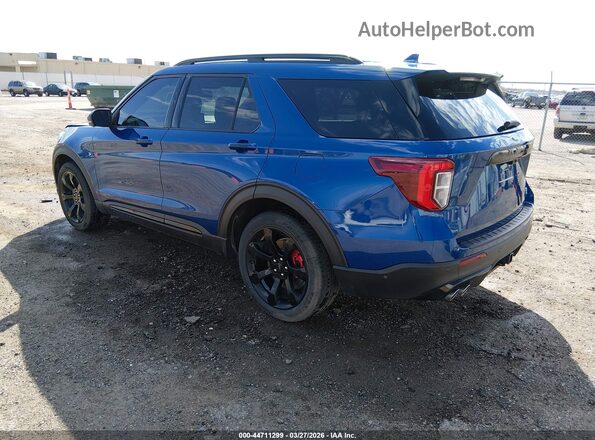 1FM5K8GC8LGC50141 2020 FORD FORD EXPLORER Синий Задняя левая четверть