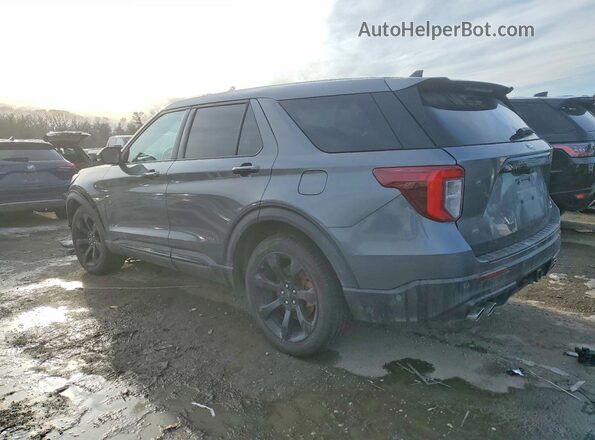 1FM5K8GC8MGA44545 2021 FORD FORD EXPLORER Gray Trasero izquierdo