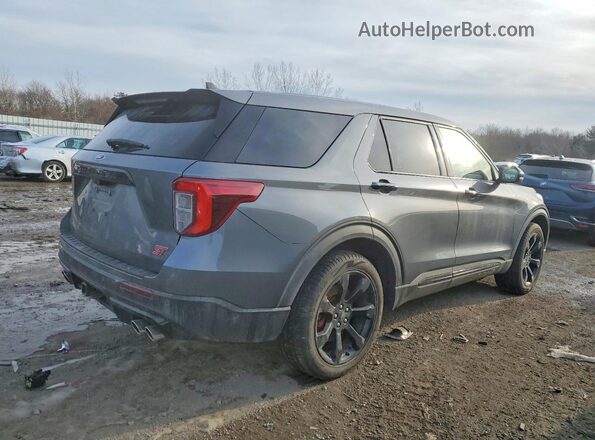1FM5K8GC8MGA44545 2021 FORD FORD EXPLORER Gray Trasero derecho