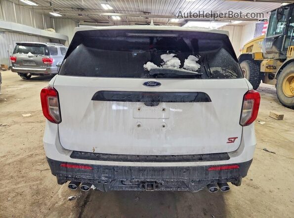 1FM5K8GCXMGA45485 2021 FORD FORD EXPLORER White Widok z tyłu