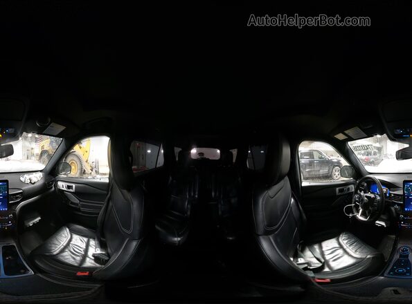 1FM5K8GCXMGA45485 2021 FORD FORD EXPLORER White Widok wnętrza 360 stopni