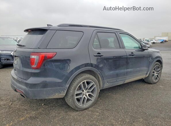1FM5K8GT4GGA00689 2016 FORD FORD EXPLORER Black Tył prawy