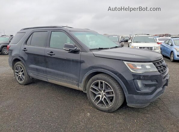 1FM5K8GT4GGA00689 2016 FORD FORD EXPLORER Black Przód prawy