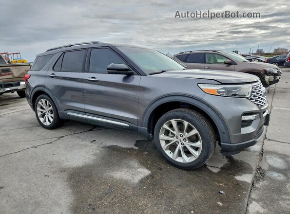 1FM5K8HC0MGA67848 2021 FORD FORD EXPLORER Gray Delantero derecho