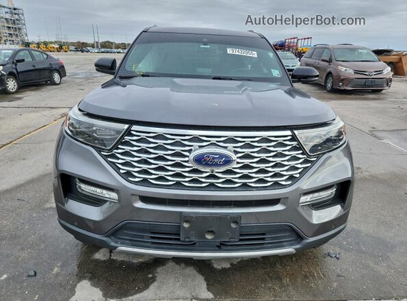 1FM5K8HC0MGA67848 2021 FORD FORD EXPLORER Gray Vista frontal