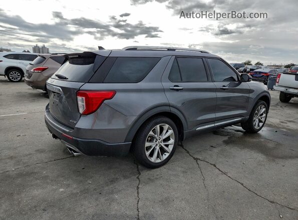 1FM5K8HC0MGA67848 2021 FORD FORD EXPLORER Gray Trasero derecho