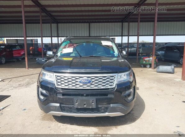 1FM5K8HT7HGE10547 2017 FORD FORD EXPLORER Black Instrument cluster view