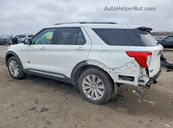 1FM5K8LC0MGC08845 2021 FORD FORD EXPLORER White Trasero izquierdo