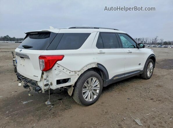 1FM5K8LC0MGC08845 2021 FORD FORD EXPLORER White Trasero derecho