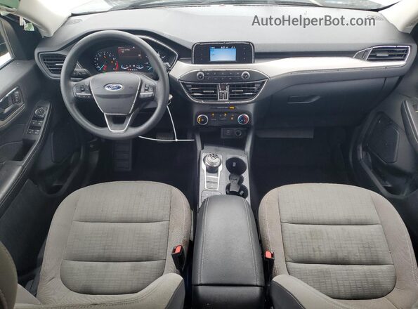 1FMCU0F66MUA50652 2021 FORD ESCAPE Gray Dashboard view