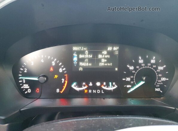 1FMCU0F69MUA95536 2021 FORD ESCAPE Gray Вид щитка приладів