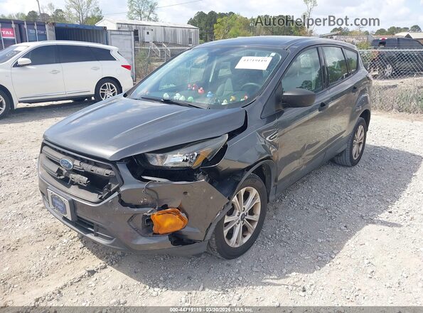 1FMCU0F73JUB79727 2018 FORD ESCAPE Gray Առջևի ձախ երեք քառորդ տեսարան