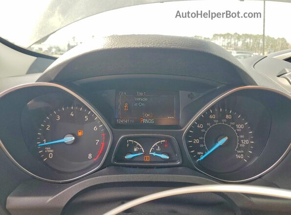 1FMCU0F77JUB58508 2018 FORD ESCAPE Gray Vista del cuadro de instrumentos