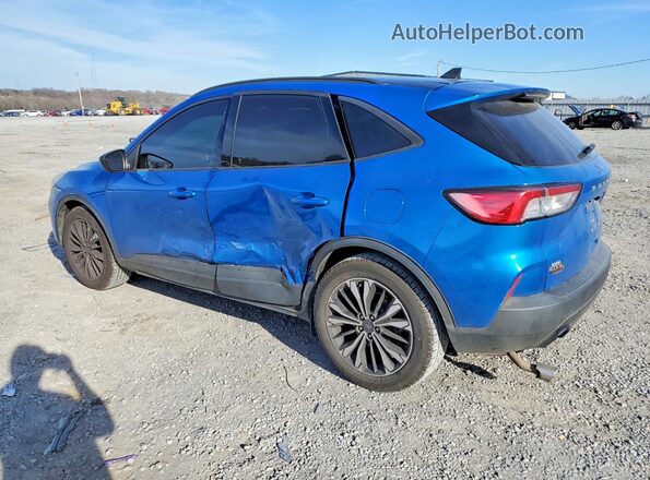 1FMCU0G62MUB01756 2021 FORD ESCAPE Blue Հետևի ձախ