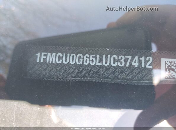1FMCU0G65LUC37412 2020 FORD ESCAPE Black ძრავის განყოფილების ხედი