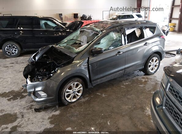 1FMCU0GD2HUD38851 2017 FORD ESCAPE Gray Առջևի ձախ երեք քառորդ տեսարան