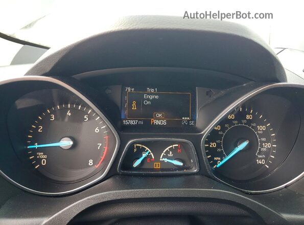 1FMCU0GD3HUD95253 2017 FORD ESCAPE Black Սարքավորումների վահանակի տեսք